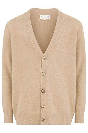 Cardigan in lana beige MAISON MARGIELA | S50HP0014M13058124M